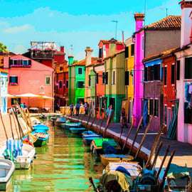 Półdniowa wycieczka na Murano i Burano z Piazzale Roma