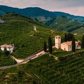 Wycieczka na wzgórza Prosecco z Wenecji, lunch i Asolo