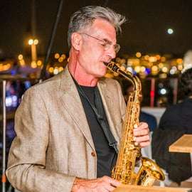 Wenecja: Jazzowy rejs katamaranem o zachodzie słońca z aperitivo